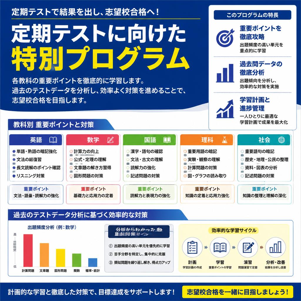 定期テスト対策プログラム